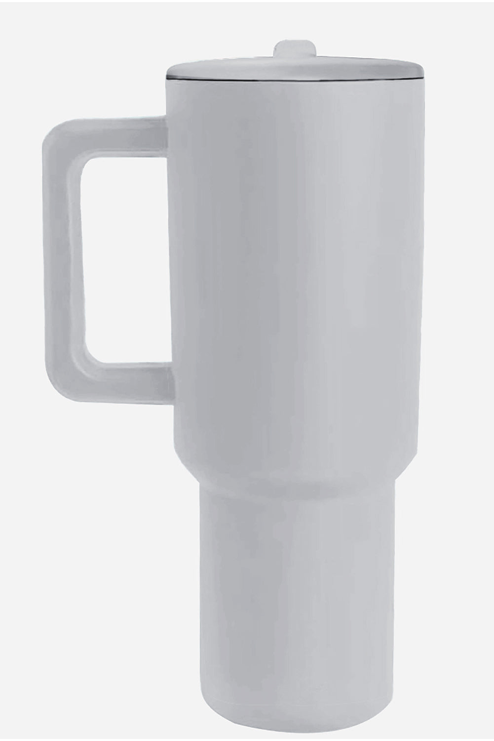 Rose Red Frosted Stainless Handle Large Vacuum Cup with Straw 40oz