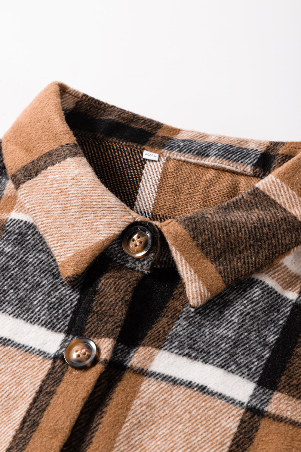 Straw Yellow Retro Plaid Button up Collared Vest